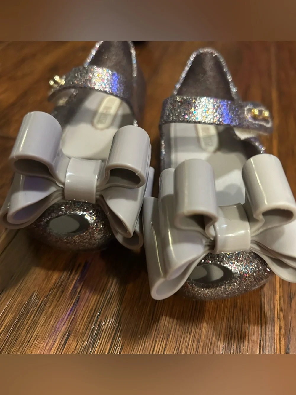 Mini Melissa Ultragirl Sweet III Mary Jane size 3 glitter jelly shoe